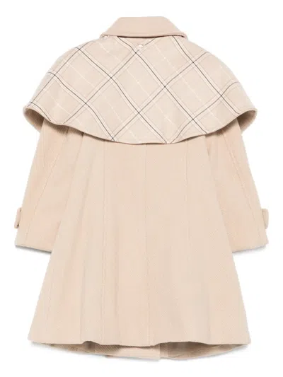 Patachou Storm-flap Coat In Gold