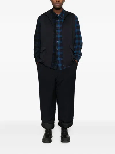 Yohji Yamamoto Folded-hem Pants In Black