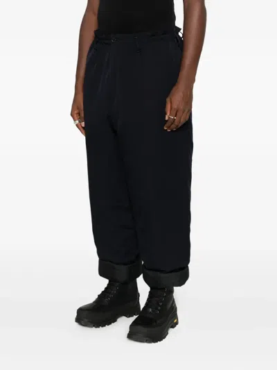 Yohji Yamamoto Folded-hem Pants In Black