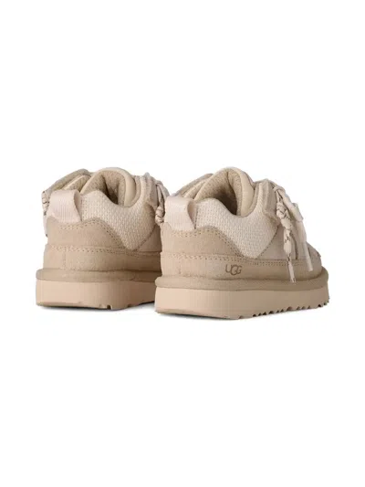 Ugg Lace-up Panelled Sneakers In Neutral