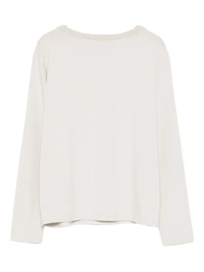Le Tricot Perugia Boat-neck Blouse In Neutral