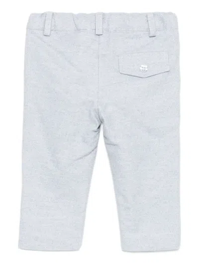 Patachou Herringbone-pattern Trousers In Blue