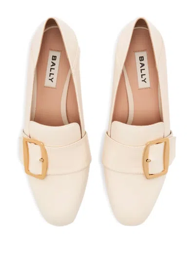 Bally 40mm Boucle Leather Pump In Neutral