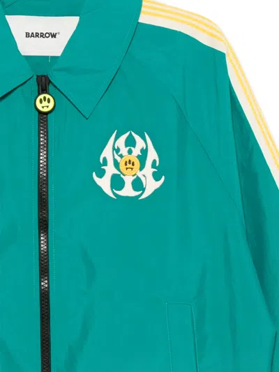 Barrow Unisex Nylon Outerwear Striped Sleeves In Blue