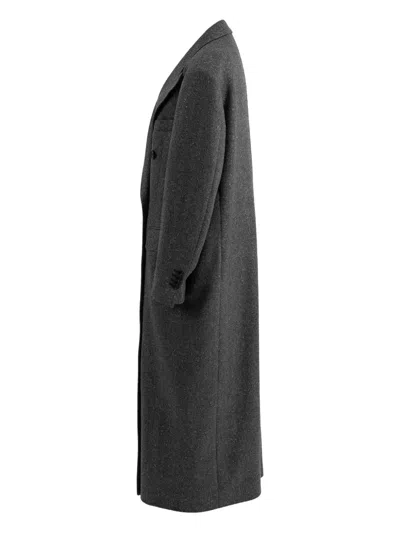 Tagliatore Eccesso Double-breasted Coat In Gray