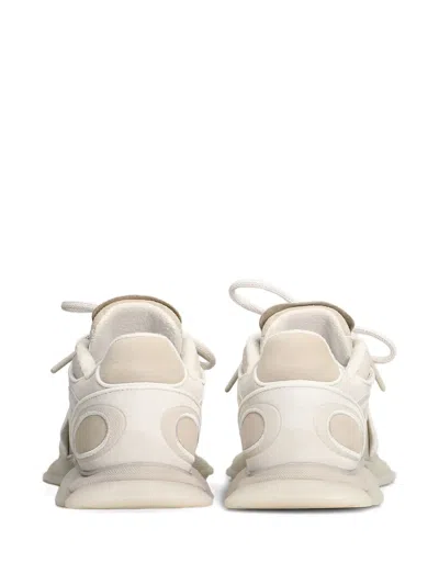 Axel Arigato Eris White Sneaker With Side Logo Lettering And Panel Design In Suede Man In White