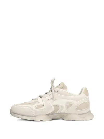 Axel Arigato Eris White Sneaker With Side Logo Lettering And Panel Design In Suede Man In White