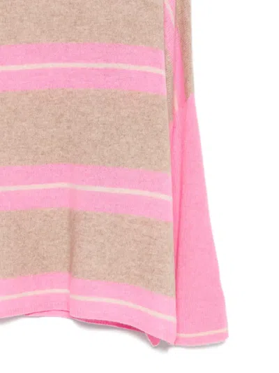 Absolut Cashmere Cashmere Stripes Candy Jersey In Brown