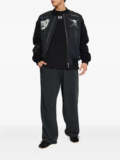 44 Label Group Drawstring Trousers In Black