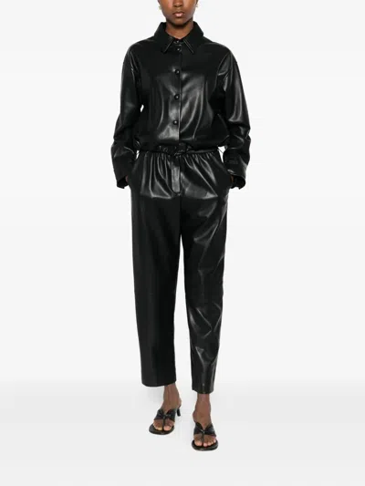 Suncoo Button-up Bomber Jacket In Black