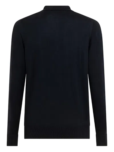 Alpha Industries Buttoned Polo Shirt In Blue