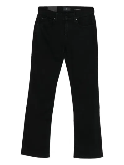 7 For All Mankind Logo Denim Jeans In Black