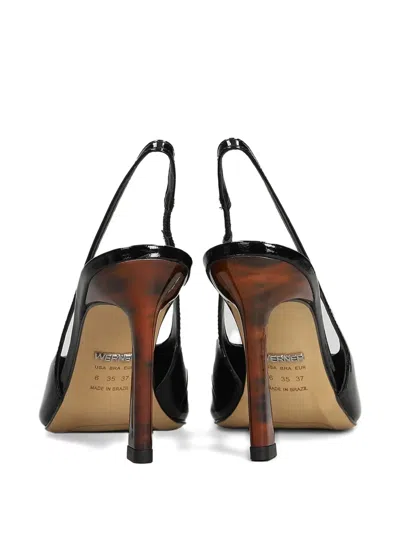 Werner Pointed-toe Heel Pumps In Black