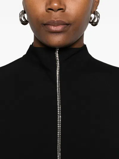 Sportmax Zip-up Dress In Black