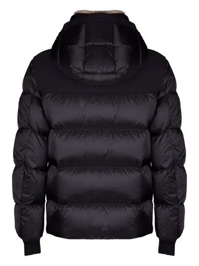 Moorer Hooded Puffer Jacket In Black