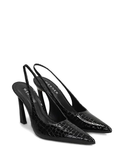 Werner Pointed Slingback Pumps In Black