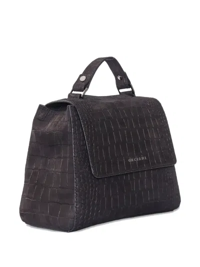 Orciani Small Sveva Soft Shoulder Bag In Black