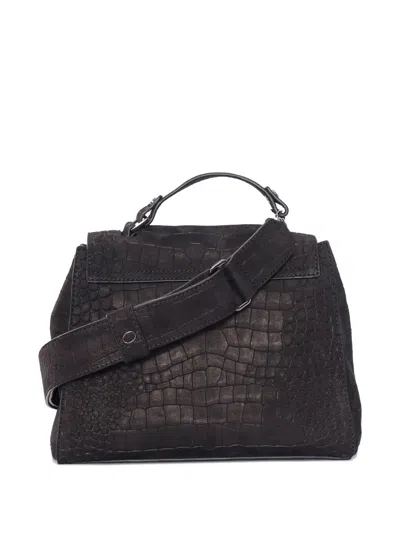 Orciani Small Sveva Soft Shoulder Bag In Black