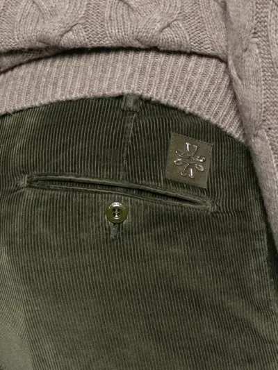Jacob Cohen Tailored Denim Trousers Five Pockets In Green