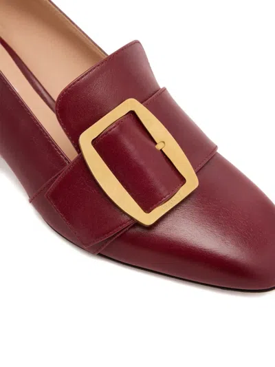 Bally 40mm Boucle Buckle Pumps In Burgundy