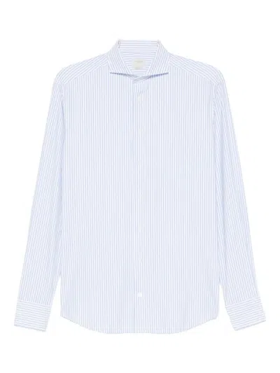 Traiano Milano Striped Shirt In Blue
