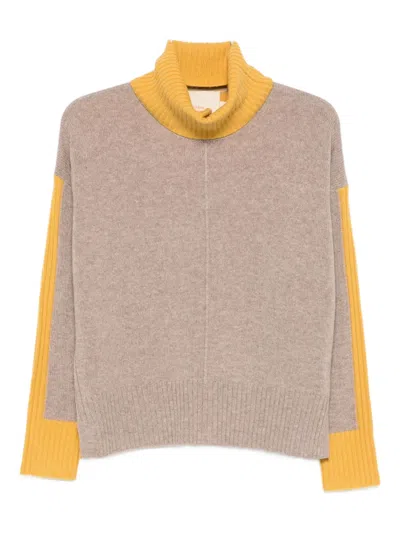 Absolut Cashmere Cashmere Combo Chesnut Jersey In Brown