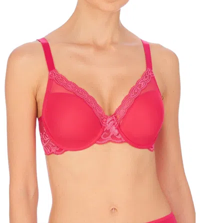 Natori Feathers Full Figure Contour Underwire Bra In Neon Rose In Multi