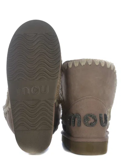 Mou "eskimo18 Glitter" Boots In Brown