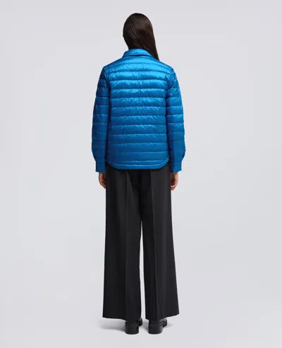 Aspesi Zip Quilted Jacket In Blue