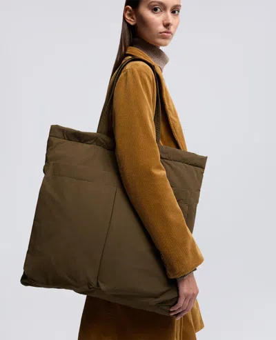 Aspesi Borsa Shopper In Tela Di Misto Cotone - Militare In Green