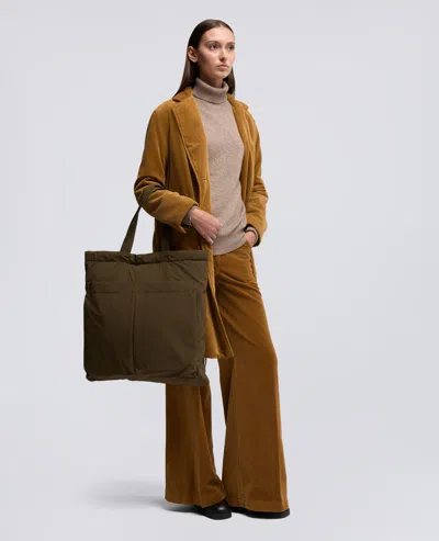 Aspesi Borsa Shopper In Tela Di Misto Cotone - Militare In Green