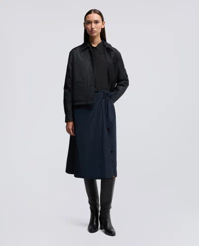 Aspesi Gonna A Portafoglio In Tessuto Tecnico - Blu Nero In Blue