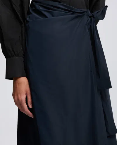 Aspesi Gonna A Portafoglio In Tessuto Tecnico - Blu Nero In Blue