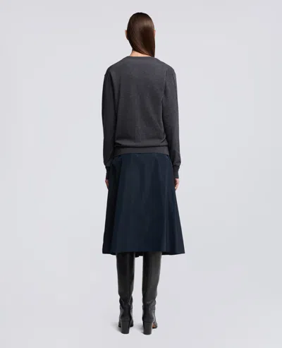 Aspesi Cardigan In Lana E Cashmere - Antracite In Gray