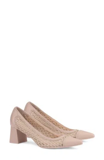 Agl Attilio Giusti Leombruni Agl Lucia Pointed Toe Pump In Neutral