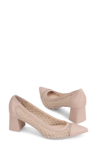 Agl Attilio Giusti Leombruni Agl Lucia Pointed Toe Pump In Neutral