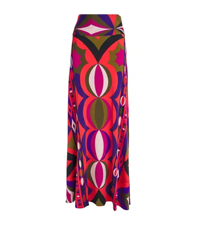 Pucci Midi And Maxi Skirt With Geometric Design In Multi