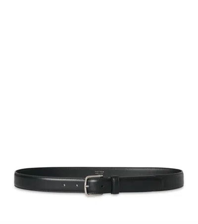 The Row Black Classic Belt In Black