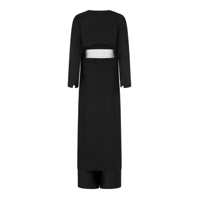 Clothes By Locker Room Black Co-ord Set With Tunic & Pants In Black