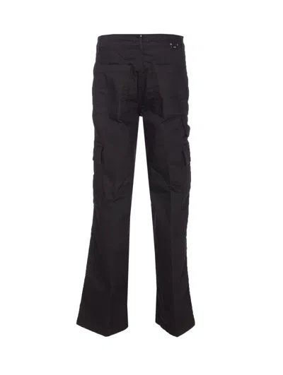 Liu •jo Cargo Style Jeans Featuring Multiple Pockets In Black