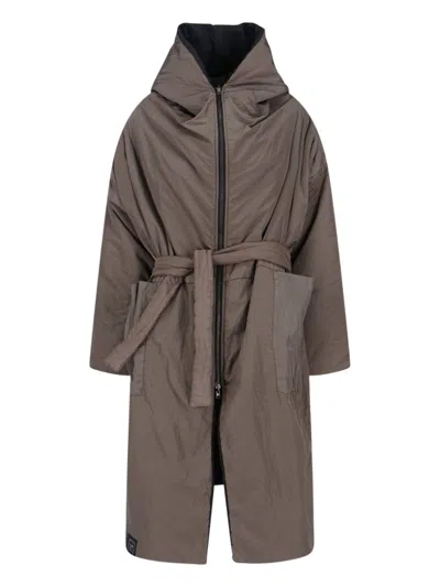Kimonorain Reversible Waterproof Coat In Brown