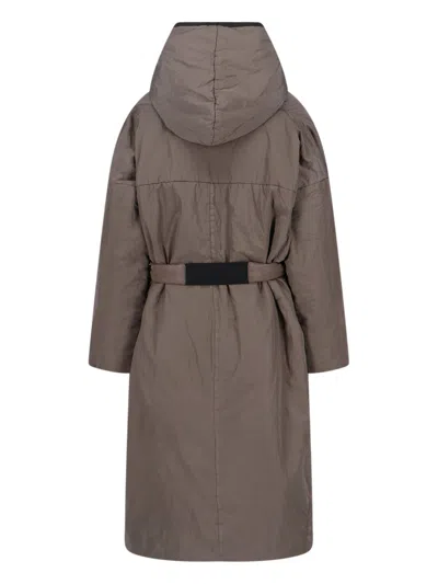 Kimonorain Reversible Waterproof Coat In Brown