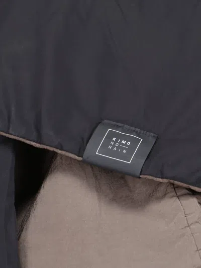 Kimonorain Reversible Waterproof Coat In Brown