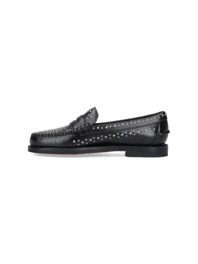 Sebago Mocassino Dan Studs 902 Black In Black