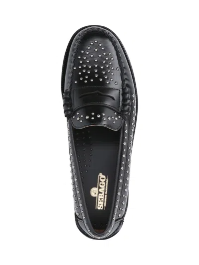 Sebago Mocassino Dan Studs 902 Black In Black