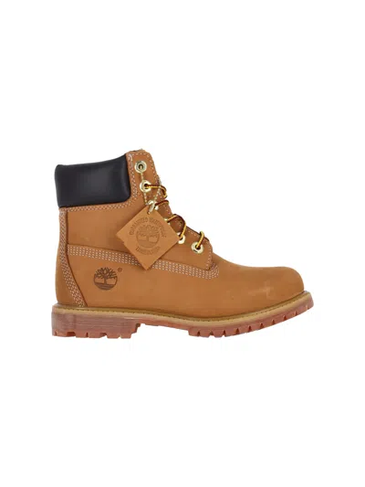 Timberland 6 Inch Premium Waterproof Lace-up Boots In Brown