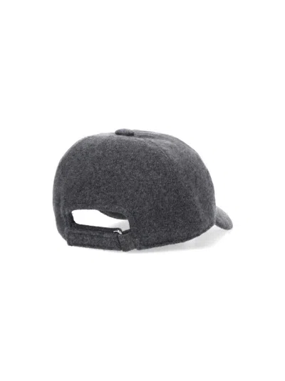 Borsalino Hiker Baseball Cap In Gray
