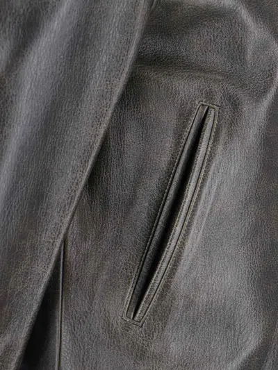 Tonywack Relaxed Jacket With Front Pocket And Textured Finish In Black