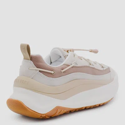 Moon Boot Logo Sneakers With Platform Sole And Pull-tab In Neutral