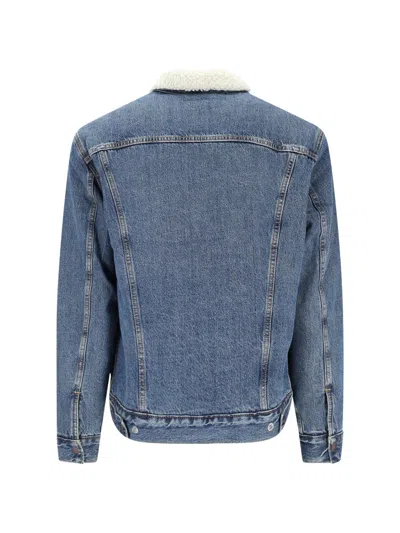 Levi's Sherpa Trucker Jacket Blue In Blue